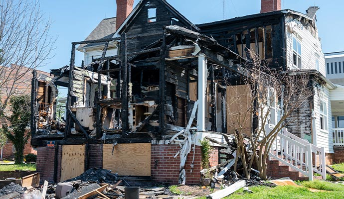 Fire damage restoration