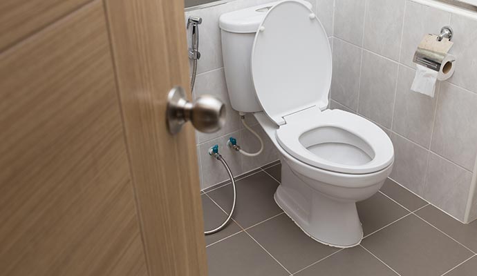 Clean bathroom