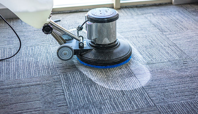 Commercial carpet cleaning service