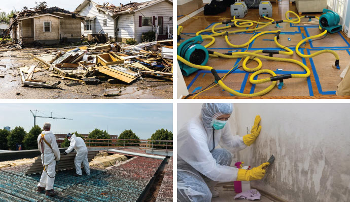 collage of restoration services