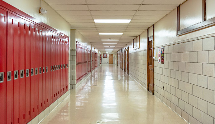 School hallway