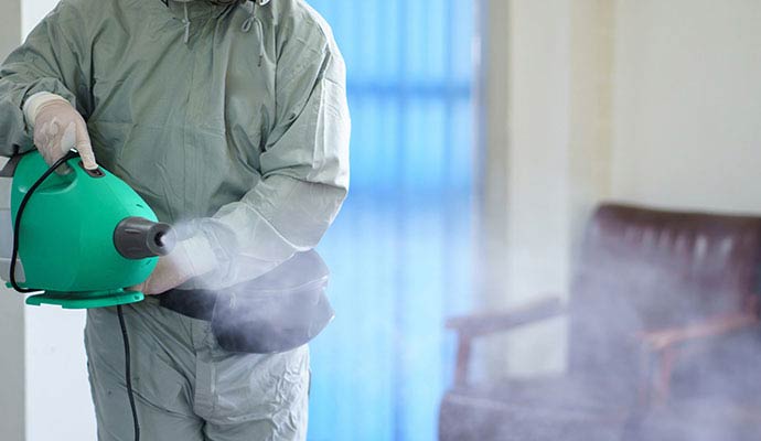 Fogging treatment for smoke odor removal