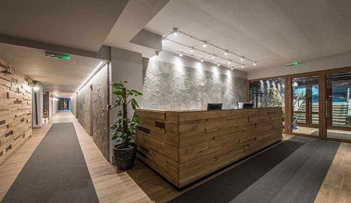 Inside of a hotel