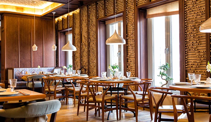 Inside of a restaurant