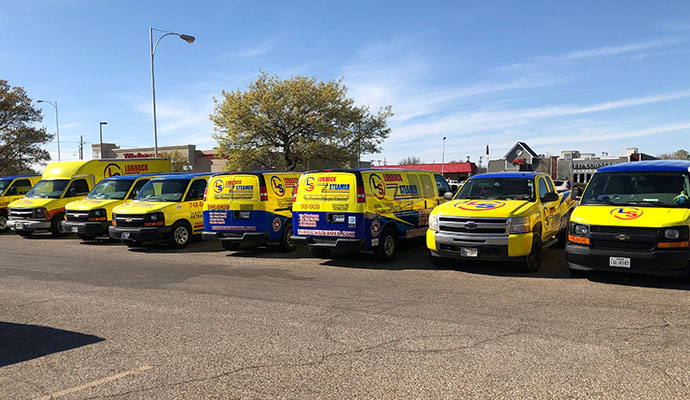 Lubbock Steamer Restoration & Cleaning service vans and trucks