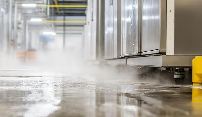 Refrigerator leak in commercial building