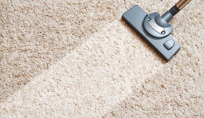 Rug cleaning with equipment