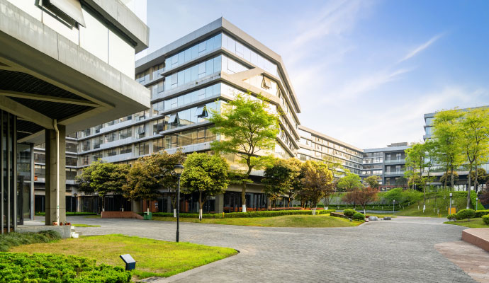Commercial office building exterior