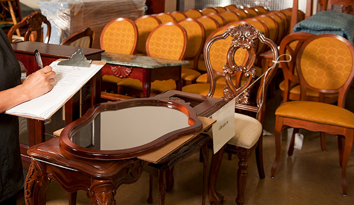 Content inventory listing after content restoration service