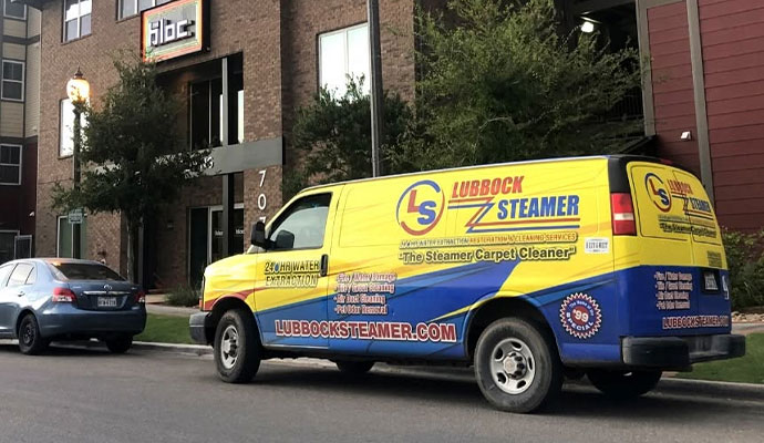 Lubbock Steamer Restoration & Cleaning service truck