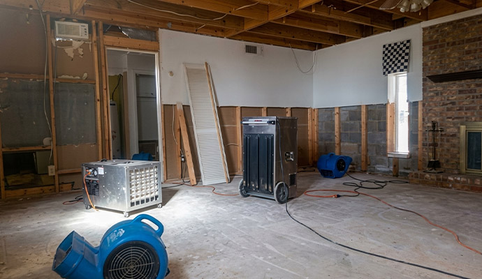 Water damage restoration service