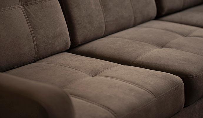Sofa with fiber protector