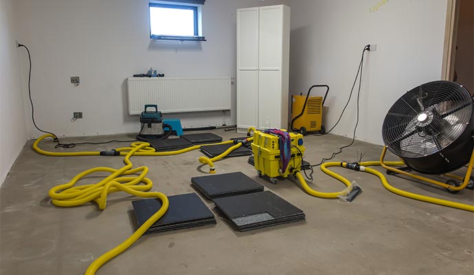 Water damage restoration equipments