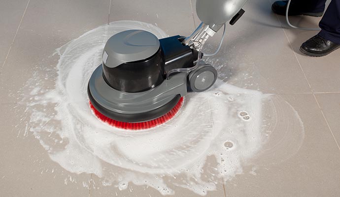 Floor tile cleaning service