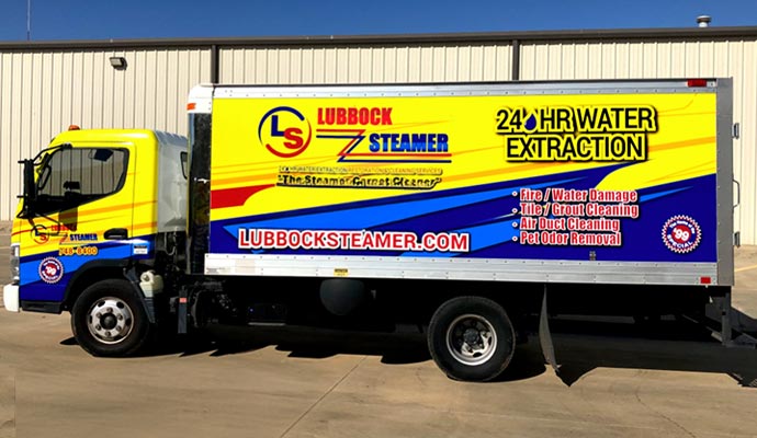 Service vehicle of Lubbock Steamer